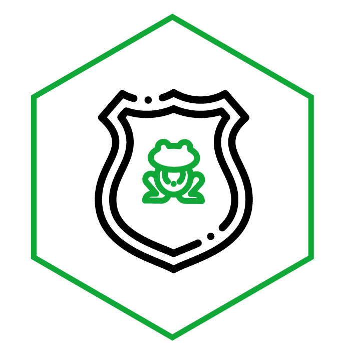 Icono de la categoría Parches y escudos Ranas