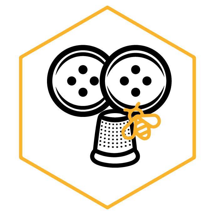 Icono de la categoría Botón Abeja y Pequeña Mercería