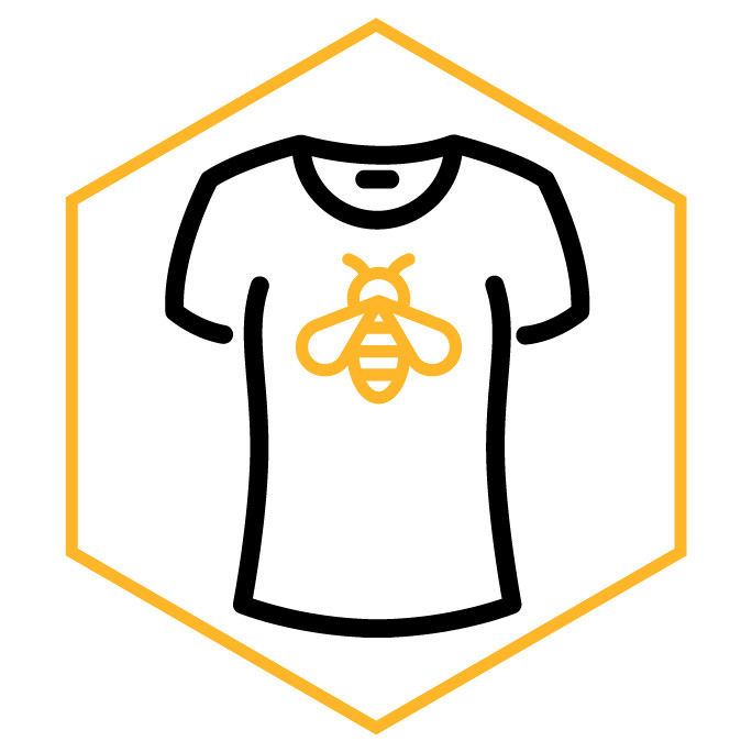 Icono de la categoría Camiseta Abeja Mujer